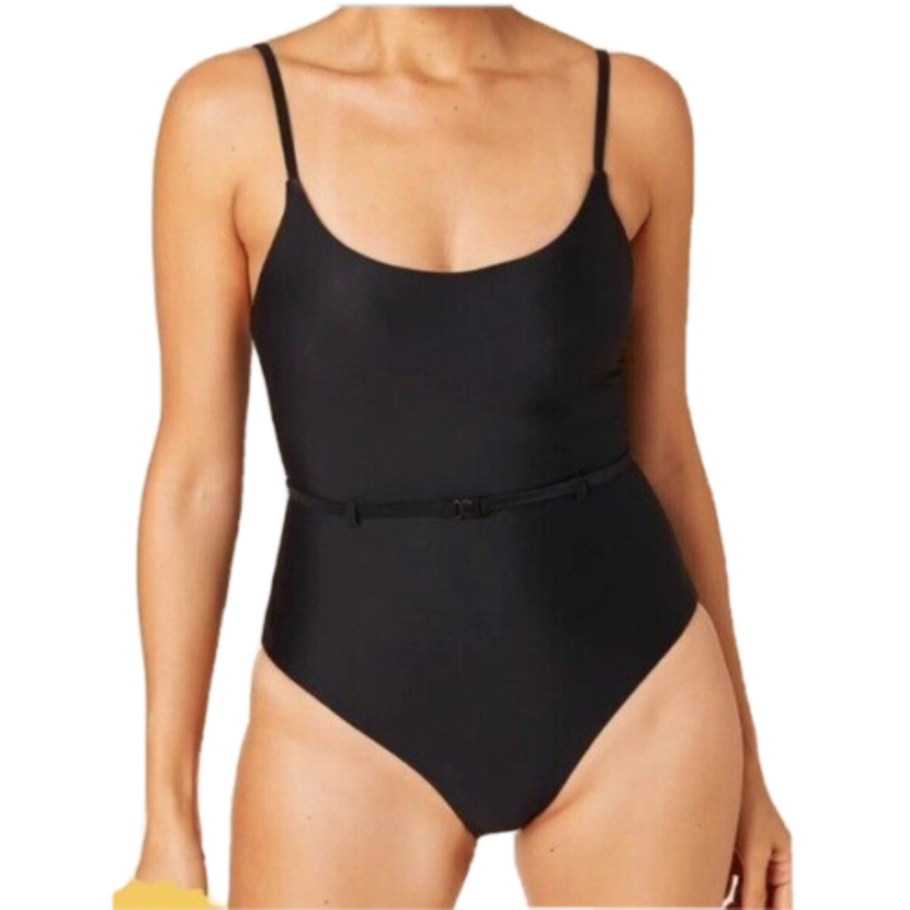 Andie Swim Black One Piece Swimsuit Riviera Bathing Suit